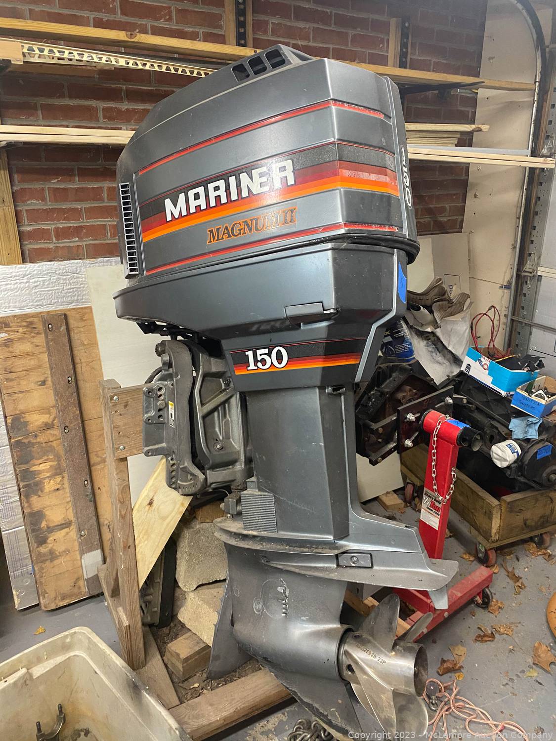 McLemore Auction Company Auction 3 Boats, Boat Engine Hoist, Yard