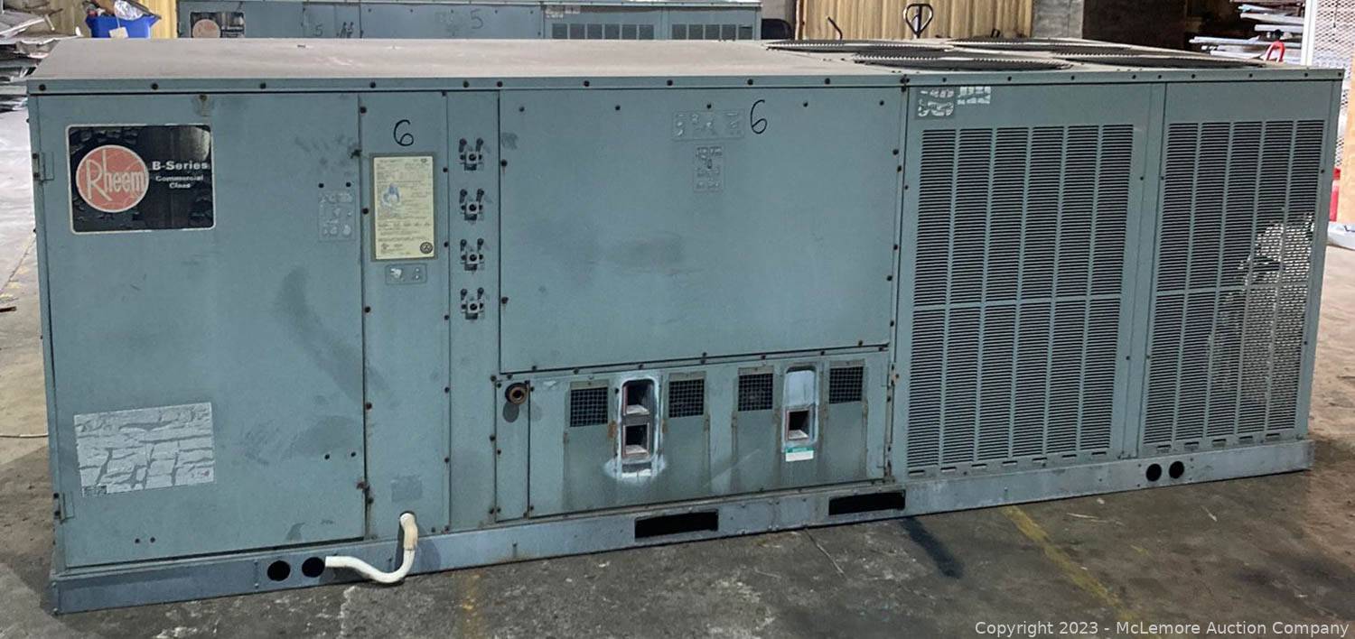 McLemore Auction Company - Auction: Rheem HVAC Equipment and Hubbell ...