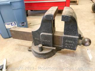 Large (Heavy) Bench Vise by The Desmond Stephan MFG Co, Shipley 51CP Swivel Vise
