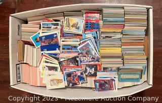 Lot of 10,000+ Sports Cards 1980s 1990s 2000s MLB/NBA/NHL/NFL Topps Donruss Fleer Score & Others