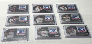 Topps 2019 Commemorative Patch Professional Baseball 150 Years – Lot of 9  Baseball Cards