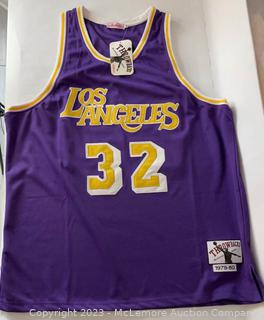 Magic Johnson #32 Rookie Year 1979-1980 Authentic Throwback Jersey 2XL