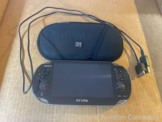 Playstation Vita Hand Held Game System w/ charger, Memory Card, Case, Game, WIFI  or Cell Data (SIM) 