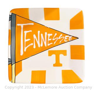 Tennessee Vols Ceramic Flag Plate by Magnolia Lane