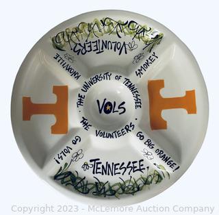 Tennessee Vols Ceramic Veggie/Chip and Dip Platter by Magnolia Lane