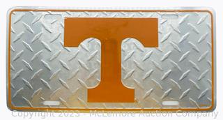 Tennessee Vols Metal Chrome License Plate
