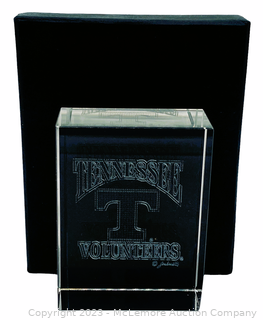 Tennessee Vols Glass Paperweight