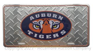 Auburn Tigers Metal License Plate