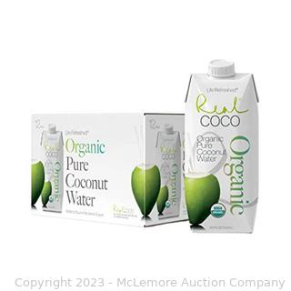 Real Coco Original Coconut Water -16.9 oz., 10/12-pack - Missing 2 (See Description)
