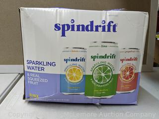 Spindrift Sparkling Water with Real Squeezed Fruit, Variety Pack 12 fl. oz., 30 CT -  (New - Open Box)