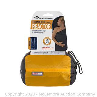 Brand New -Perfect for Backpacking, UltraLight, Camping, Survival - Sea to Summit Reactor Thermolite Sleeping Bag Liner - Adds up to 14°F to the temperature range of your sleeping bag - $67 - SEE LINK (New)