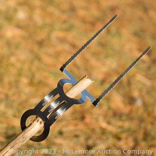 Brand New - Readyman Campfire Skewer (3-Pack) - Size of Credit Card - Stainless Steel - Ultra Light - make roasting up food easier (and more fun). The Readyman Campfire Skewer attaches to any type of stick (New)