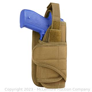 Brand New - Condor VT Pistol Holster Right Hand Coyote Brown MA69-498 - Wrap-around design to fit pistols with laser or flashlight mount - Retention system with additional hook and loop strap to secure weapon -$25 - SEE LINK (New)