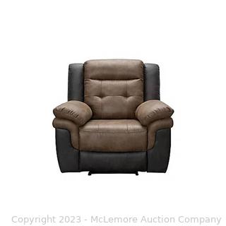New Store Display - Charleston Power Reclining Recliner - Kiln dried hardwood Frame - High performance durable fabric - High quality steel manual reclining mechanisms (New - Open Box)