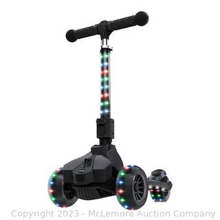 Lightly Used - Tested working complete - - Jetson Saturn 3 Wheel Light-up Folding Scooter Black  (See Description)