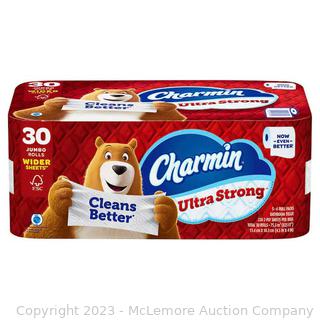 Charmin Ultra Strong Bath Tissue, 2-Ply, 220 Sheets, 30 Rolls (New)