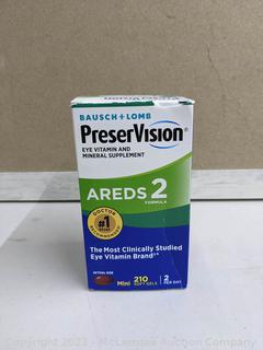 PreserVision AREDS 2 Formula, 210 Soft Gels (New)