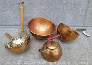 Lot of Assorted Copper Pieces and Misc.