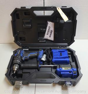 Kobalt KXHD 124B-03 24V Drill with Hard Case, Battery, and Charger