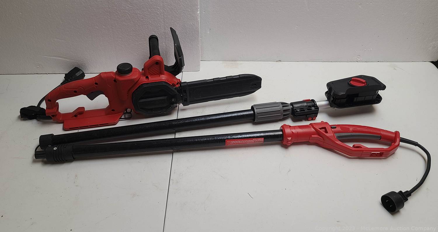 McLemore Auction Company Auction Power Tools, Electric Lawnmowers