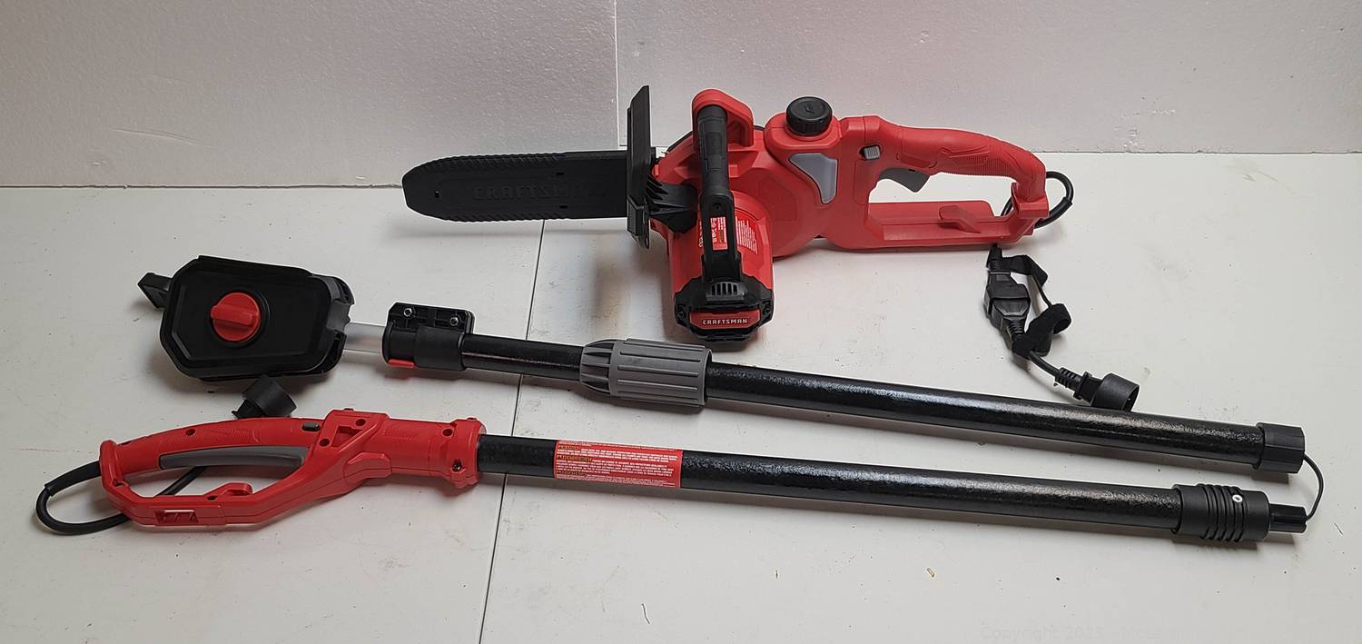 McLemore Auction Company Auction Power Tools, Electric Lawnmowers
