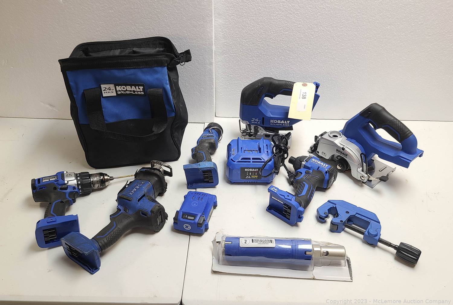 McLemore Auction Company Auction Power Tools, Electric Lawnmowers