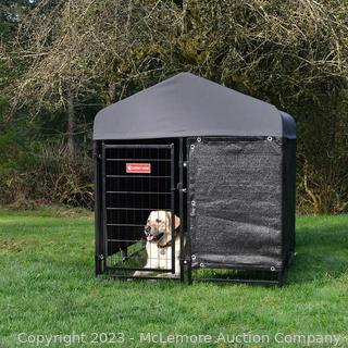 NEW IN BOX!- Lucky Dog STAY Series Studio Jr. Dog Kennel 4'x4' with Privacy Screen - 48"x 48"x 52" - Waterproof Fabric with UPF 50+ Protection - $229 - SEE LINK (New)