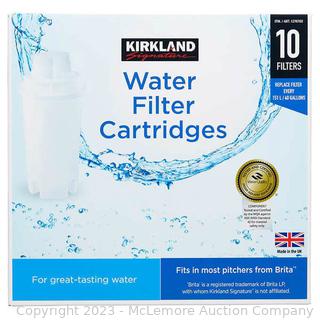 Kirkland Signature Water Filter Cartridge, 10-pack set (New - Open Box)