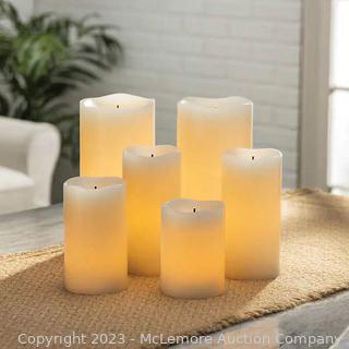 Gerson Glow Wick Color Changing LED Candle 6 piece  (New - Open Box)