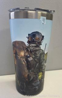 Brand New - TERVIS 20OZ TUMBLER - MISSION READY (CUSTOM) - STAINLESS STEEL (New)