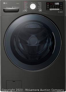 Brand New Sealed - LG - 4.5 Cu. Ft. Ultra Large Capacity High-Efficiency Stackable Smart Front Load Washer with Steam and TurboWash 360 Technology - Black Steel - mfg # WM3900HBA - $1249 - SEE LINK (New)