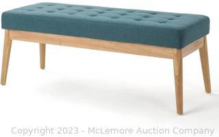 1 pc Bench Seat. Dark Teal. Appears new. 