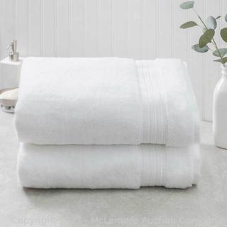 Charism Luxury 2-Piece Bath Towel Set - 100% Hygrocotton loops (New - Open Box)
