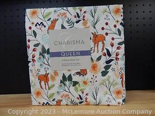 NEW -Charisma Microfiber 6 Piece Sheet Set-COLOR: Wild Woods --SIZE: KING- NOT IN RETAIL PACKAGING (See Description)