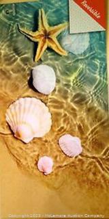 NEW - Whitley Willows Microfiber Beach Towel 35" x 70" Seashells (New - Open Box)