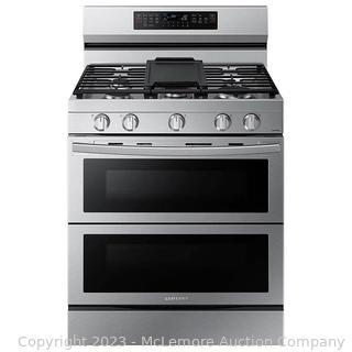 Brand New in box - Samsung - mfg # NX60A6751SS - 6.0 cu. ft. Smart Freestanding Gas Range with Flex Duo™, Stainless Cooktop & Air Fry - Stainless steel (New)