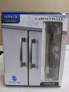 Sapphire Cabinet Pulls 10 Pack (Satin Nickel) (New)