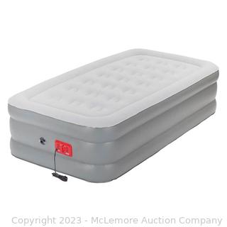 Coleman SupportRest Elite Double High Air Mattress with Built in Pump - TWIN - - SwiftRise Built-in 120V Pump Inflates Your Bed in Under 2 Minutes -  (New - Open Box)