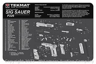 Brand New - TekMat Sig Sauer P226 Gun Cleaning Mat - 11"x1  (New)
