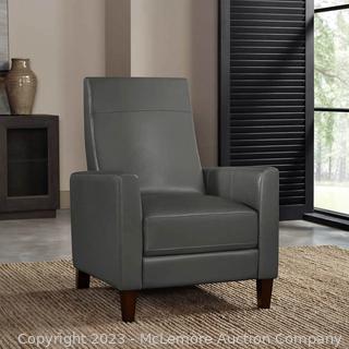 Brand New in box - Barcalounger Ridgefield Top Grain Leather Pushback Recliner - Gray - 34.6 in. x 29.2 in. x 41 in. -Top Grain Leather - Pocket Coil Seat Cushions -Sinuous Spring Suspension - $549 - SEE LINK (New)
