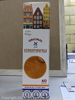 Le Chef Caramel Stroopwafel - 40 count - 4 Packs (New - Open Box)