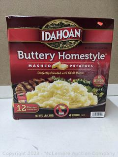 Idahoan Real Premium Mashed Potatoes 12 Count -  (New - Open Box)