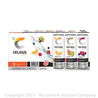 Celsius Sparkling Energy Drink, Variety Pack, 12 fl oz, 14/18-count - Missing 4 - Not in retail box (See Description)