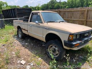 1984 Nissan 4X4 Vin 1N6ND02Y8EC345762 Showing 187362 Miles  - BILL OF SALE ONLY