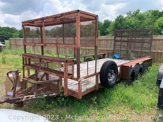 20ft landscaping Trailer, Tri Axle  - BILL OF SALE ONLY