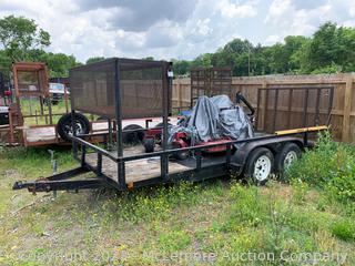 18ft Landscaping Trailer THIS LOT IS TRAILER ONLY. MOWER IS LOT #75 - BILL OF SALE ONLY