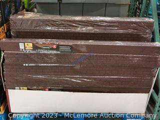 New - out of packaging -  2 Pack! Rubberific 4-ft Brown Rubber Landscape Edging Section - Protects and contains your garden, landscaping, and flower beds while giving them a finished look - (New)