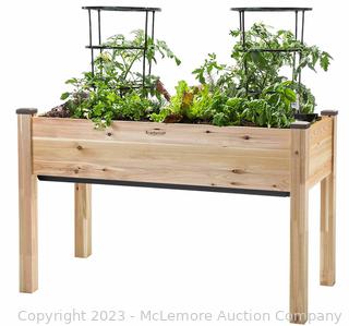 New in box - Cedarcraft - Self-Watering Elevated Cedar planter (23" x 49" x 30"H) - Canadian Western Red Cedar - untreated & sustainably sourced - Perfect for patios, balconies, backyard gardening -  - $249 - SEE LINK (New)