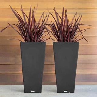 NEW in box - - 26" Taper Planter by Veradek, 2 Pack - Made from High-density Polypropylene - Weather Resistant / Crack Proof - Insert Shelf for Quick and Easy Planting - $89 on Costco - See Link! -  (New)