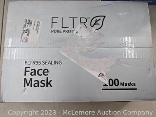 FLTR95 Sealing Face Mask Black - 100 ct (New - Open Box)